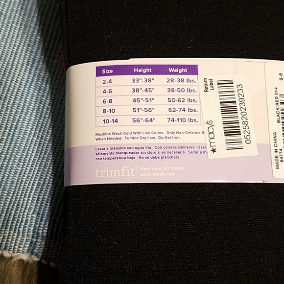 Girls size 6-8 tights - Picture 5 of 5